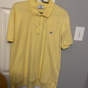 Yellow Southern Tide polo. Size M